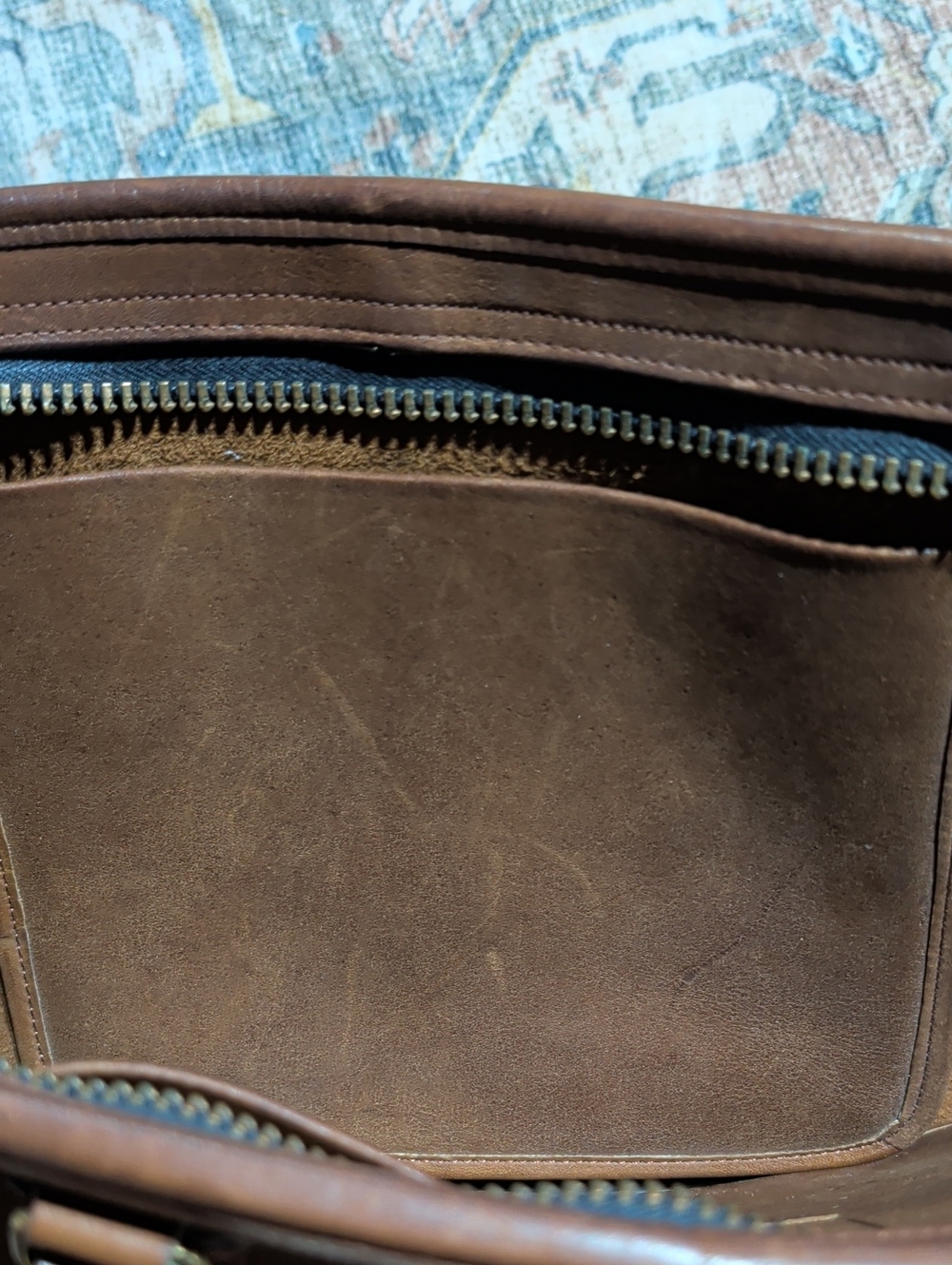 Early Vintage Coach Market tote - Picture 7 of 7